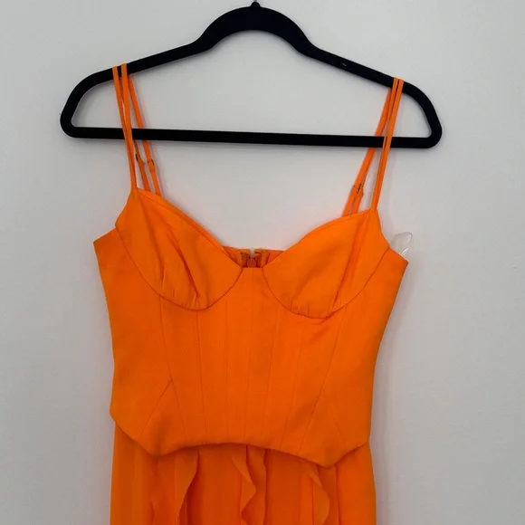 Oh Polly Corset Frill Skirt Maxi Dress - Picture 4 of 7